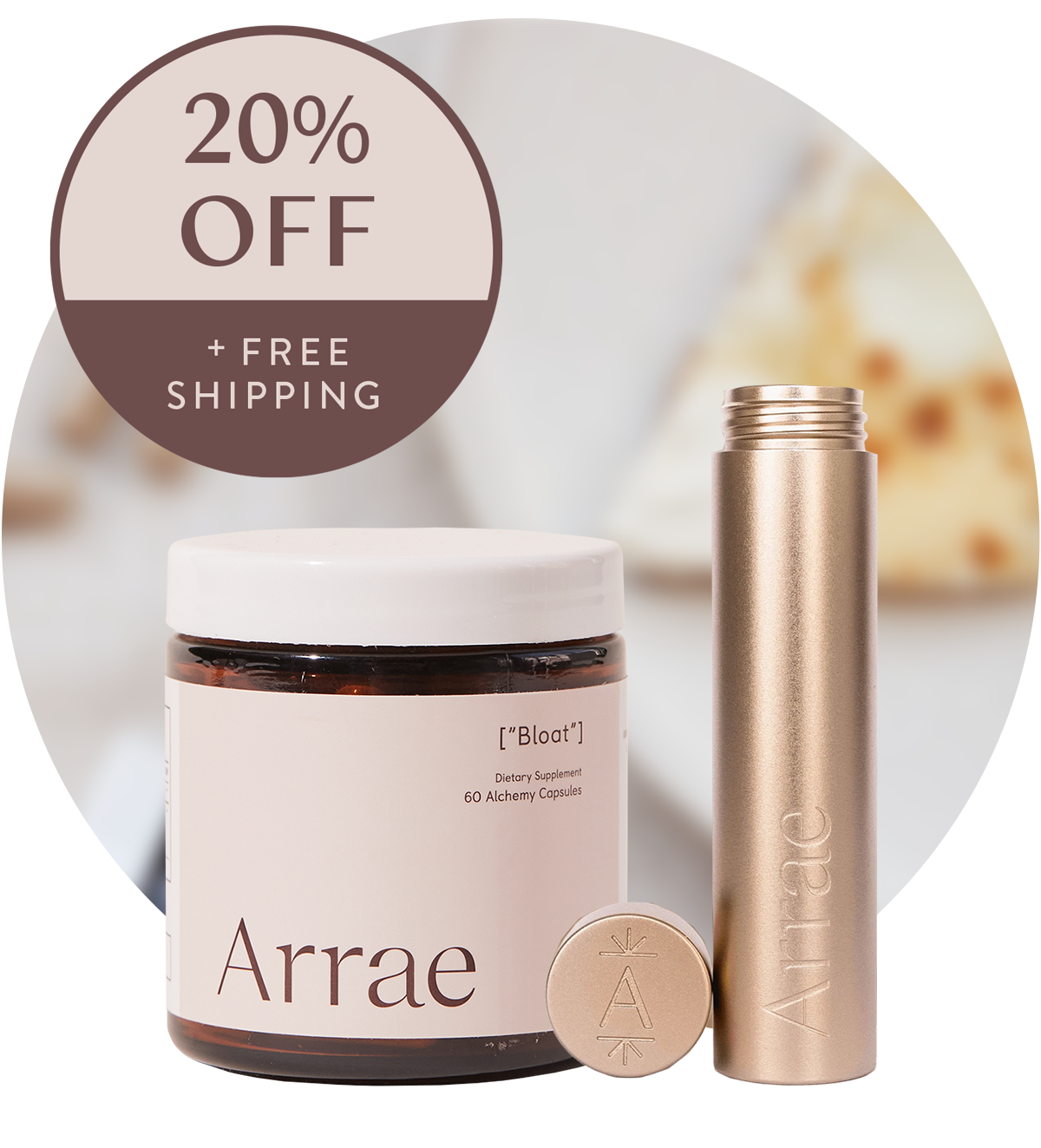 Arrae Bloat and Carry on Capsule Case