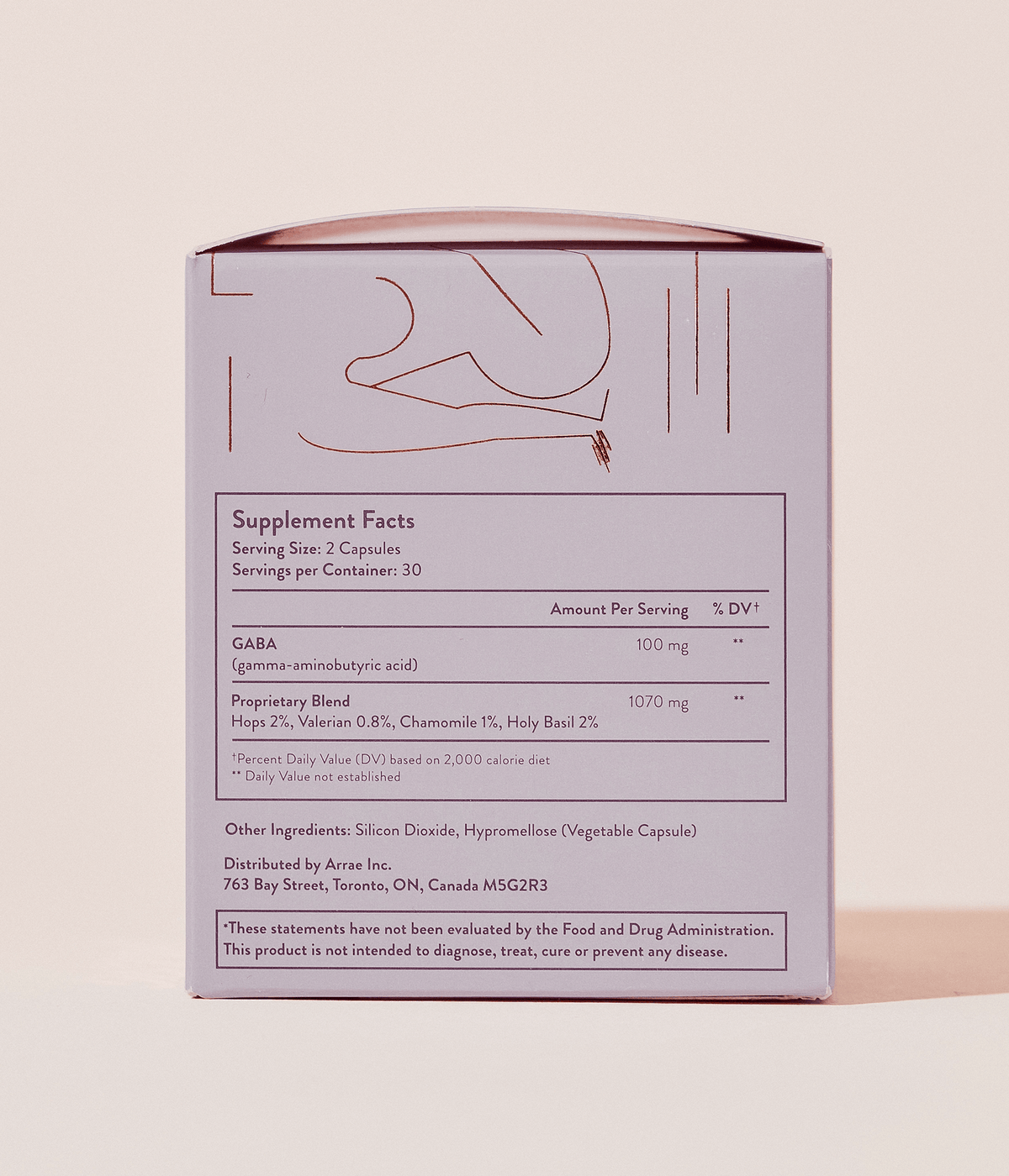 Arrae Sleep Supplement Facts
