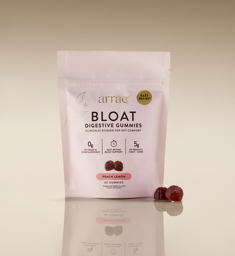 Arrae Bloat Gummy Peach Lemon (28 Count)