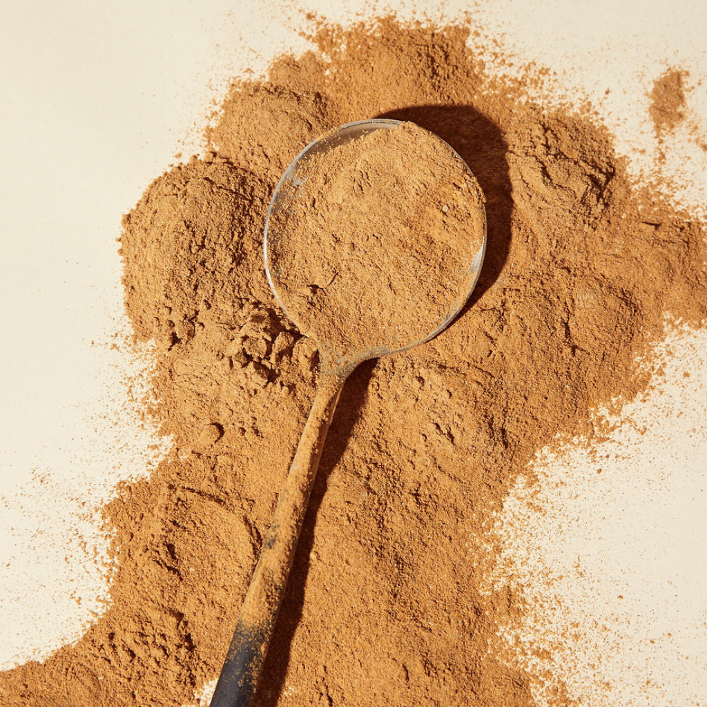 Arrae Bloat Latte powder on spoon