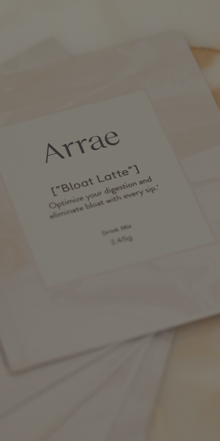 Arrae Bloat Latte sachet