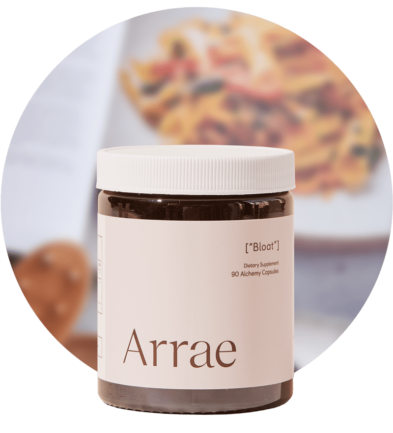 




Arrae Bloat Supplement - A bottle of 90 capsules with natural ingredients, designed to support digestive health and reduce bloating.