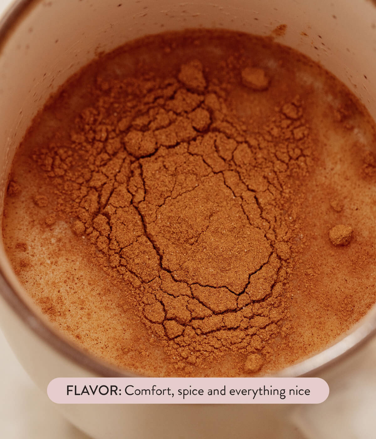 Arrae Bloat Latte powder in a mug